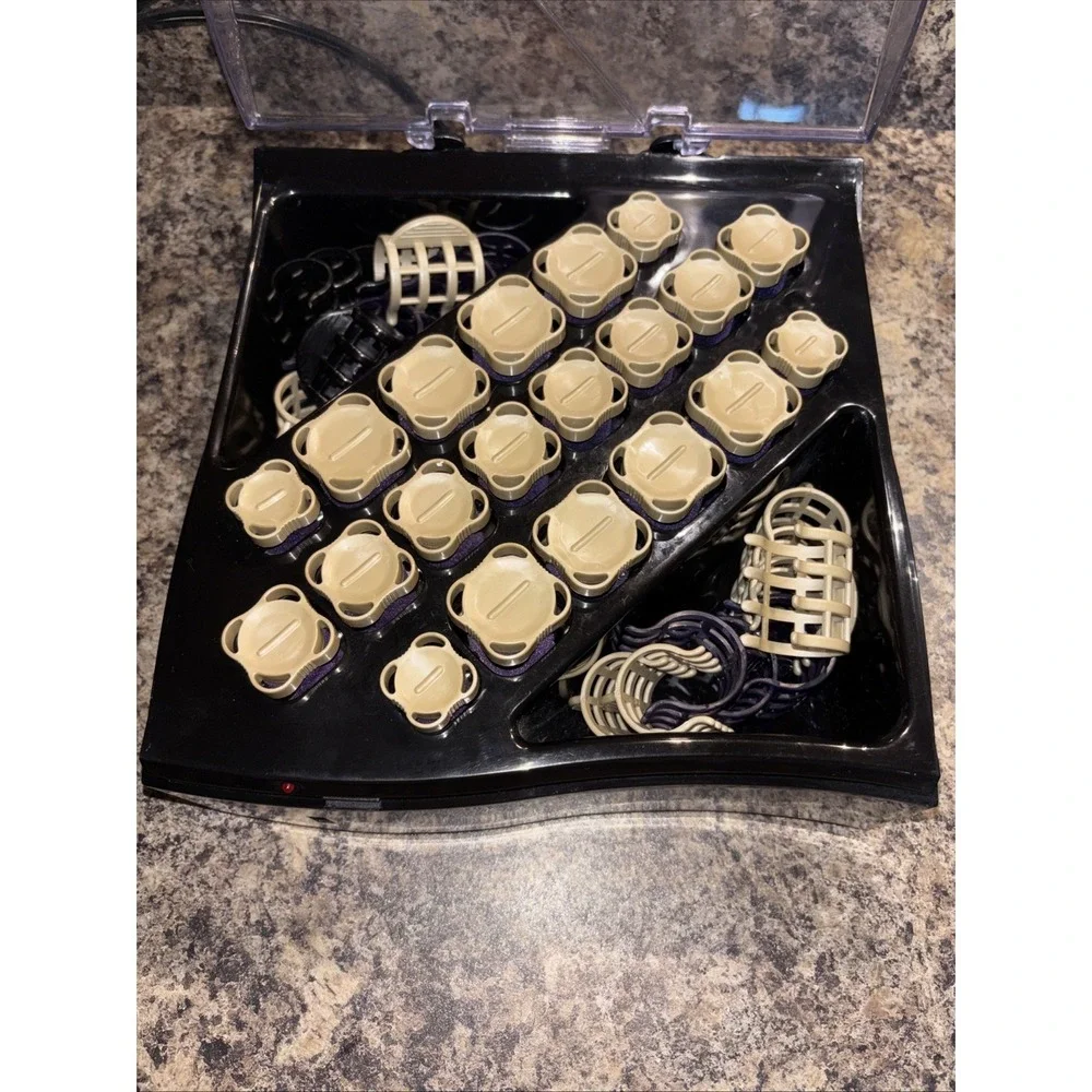 Remington Hot Rollers and Clips Protect & Shine Hair Curlers Vintage Tested Work